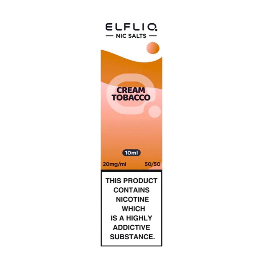 Elf Bar ElfLiq Cream Tobacco E Liquid 10ml