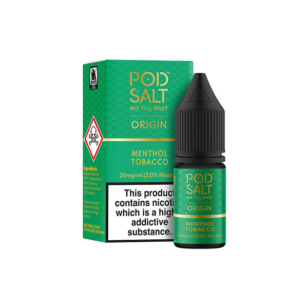 Pod Salt Origins Menthol Tobacco E Liquid 10ml