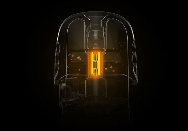 The Luxe Q2 uses a Corex coil for flavour accuracy