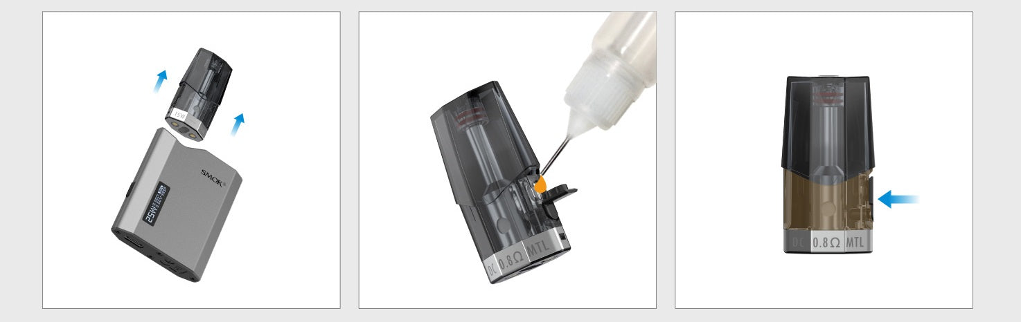 SMOK Nfix Pods - Refilling