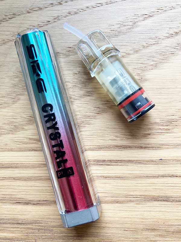 SKE Crystal Plus Pod Kit & Crystal Plus Prefilled Vape Pod with rubber bung