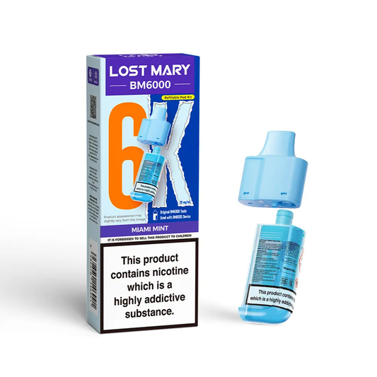 Lost Mary BM6000 Prefilled Pod Miami Mint