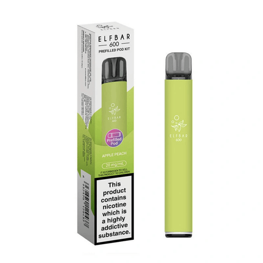 ELFBAR 600 Prefilled Pod Kit Apple Peach