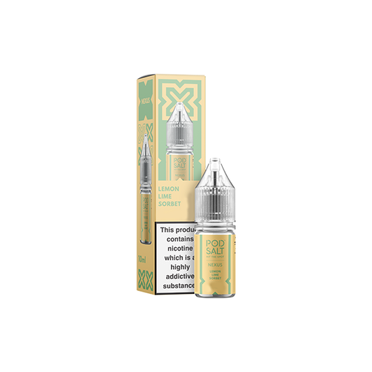 Pod Salt Nexus Lemon Lime Sorbet E Liquid 10ml