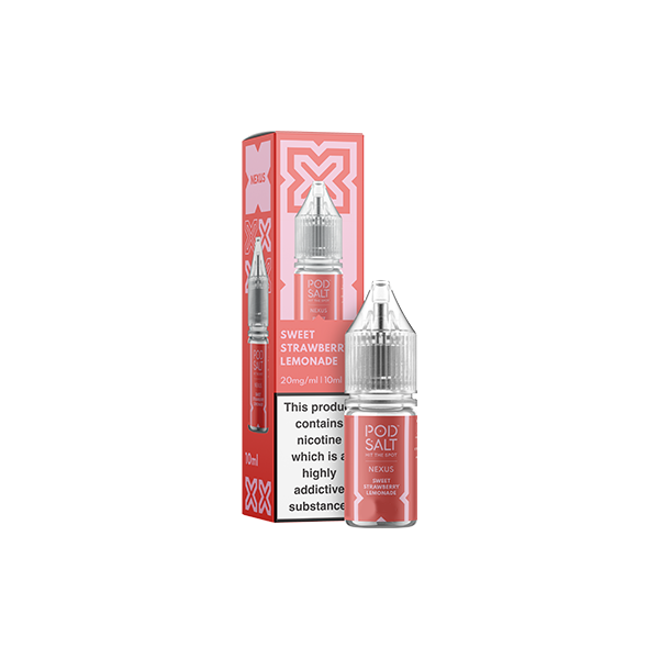 Pod Salt Nexus Sweet Strawberry Lemonade E Liquid 10ml