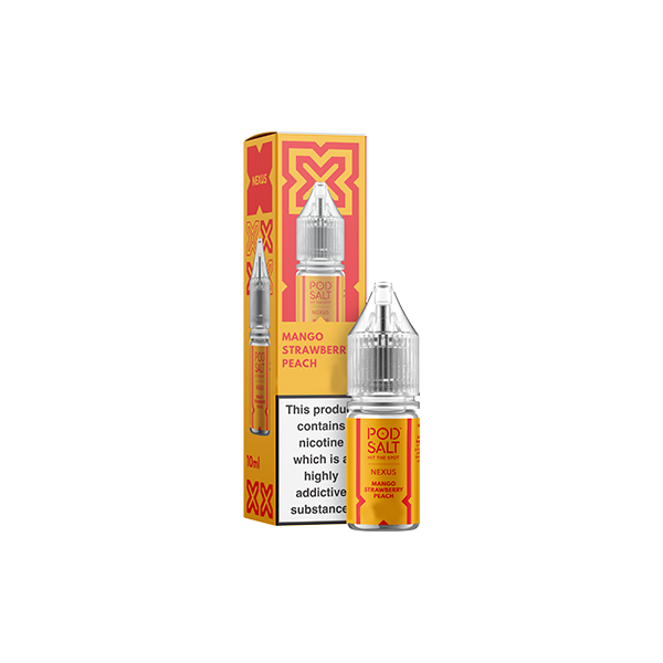 Pod Salt Nexus Mango Strawberry Peach E Liquid 10ml