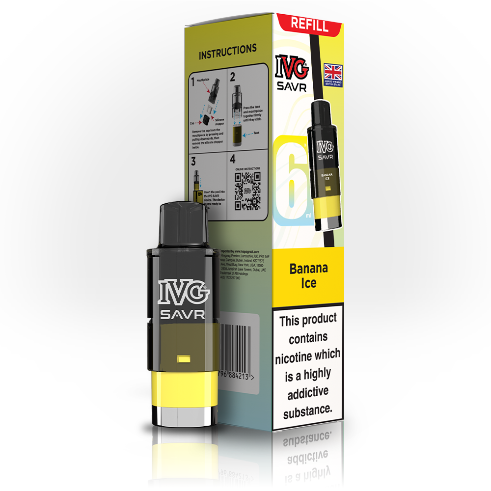 IVG SAVR Banana Ice Refill