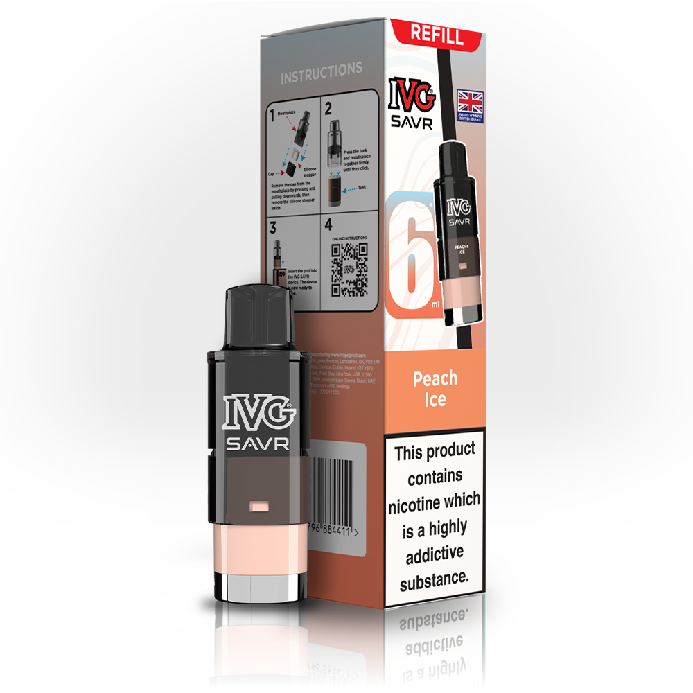IVG SAVR Peach Ice Refill